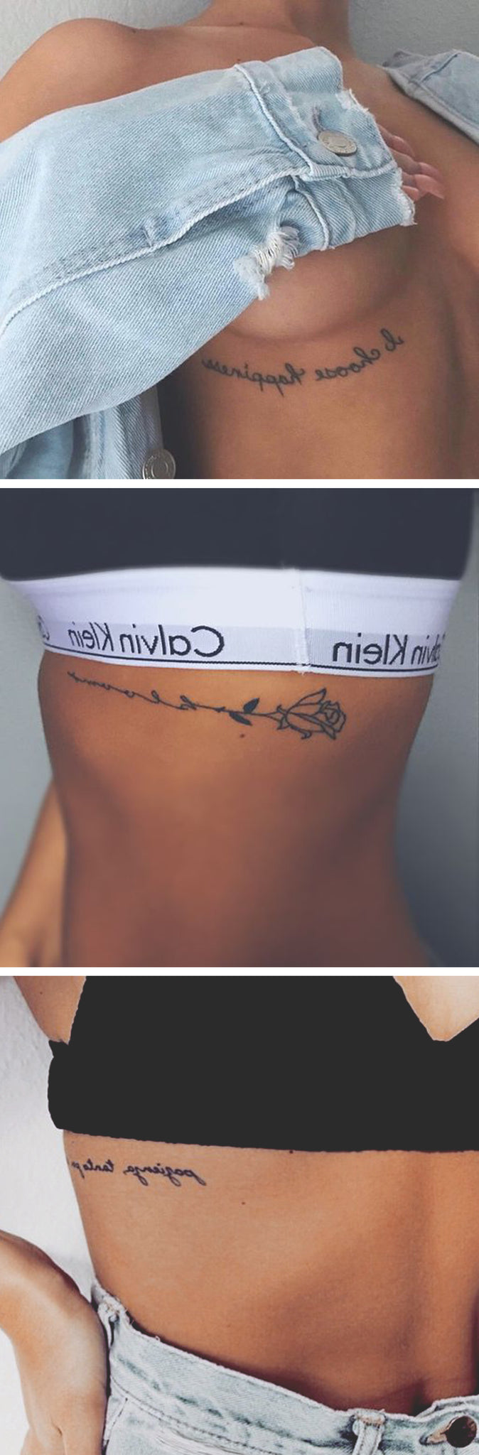 La Vie En Rose Temporary Tattoo - Set of 3 – Tatteco